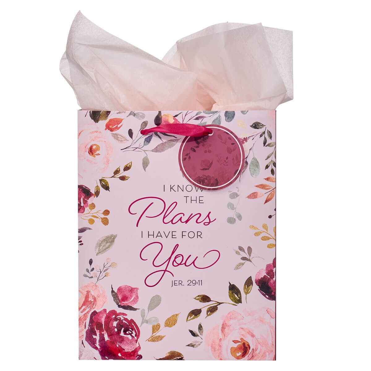 I Know The Plans Medium Gift Bag With Gift Tag