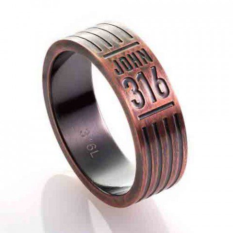 John 3:16 (Ring Size: R1/2)