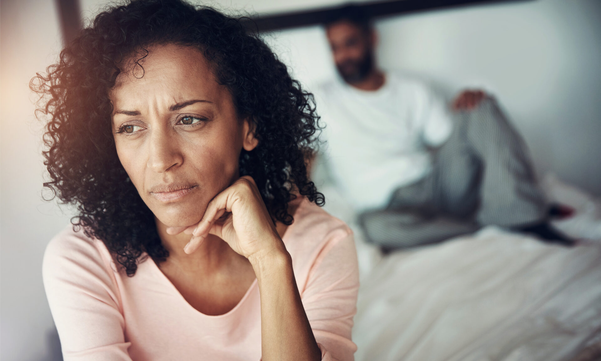 divorce-sad-couple-bedroom-problem-depression-marriage-fail-mental-health-risk-thinking-fight-woman-with-man-conflict-home-depressed-with-anxiety-frustrated-stress