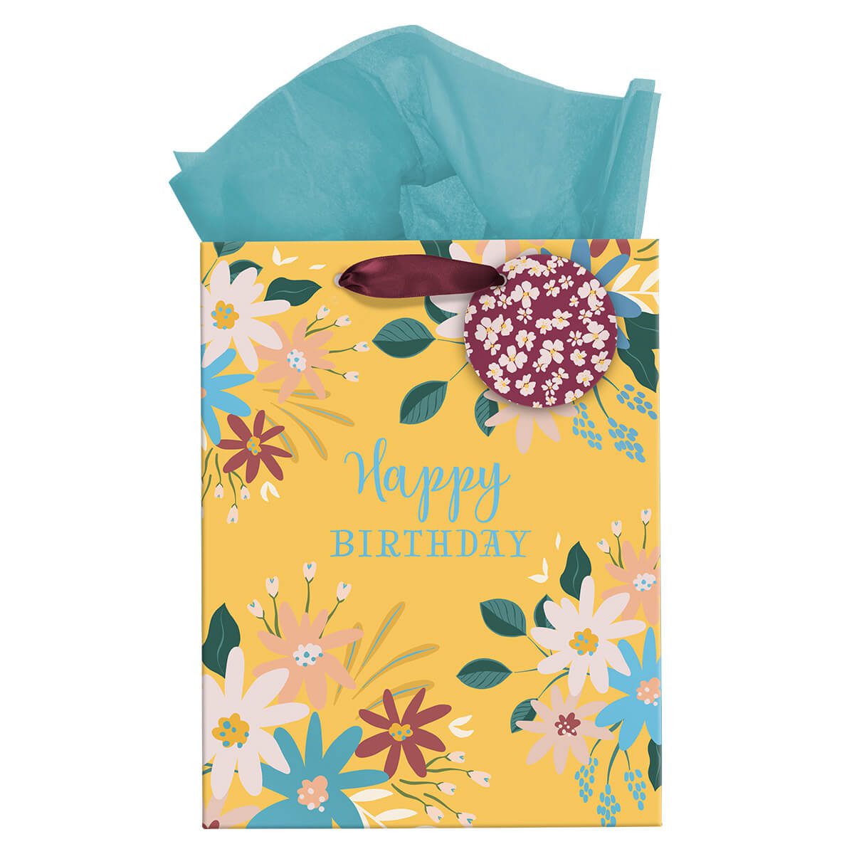 Happy Birthday Yellow (Medium Gift Bag)