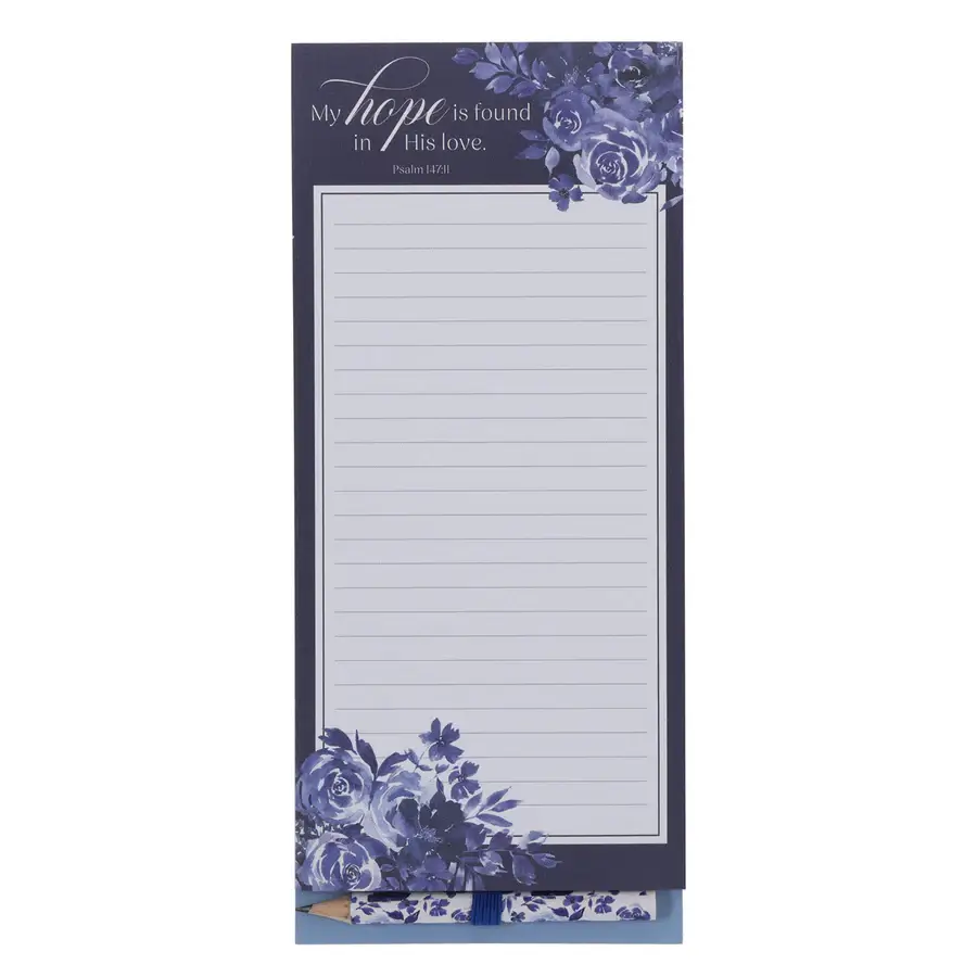 My Hope Is Found in His Love Magnetic Notepad with Pencil