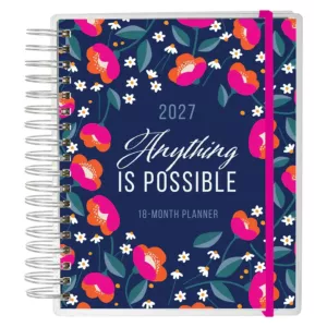 2027 Diary - 18-Month Planner for Women - Anything Is Possible - Wirebound