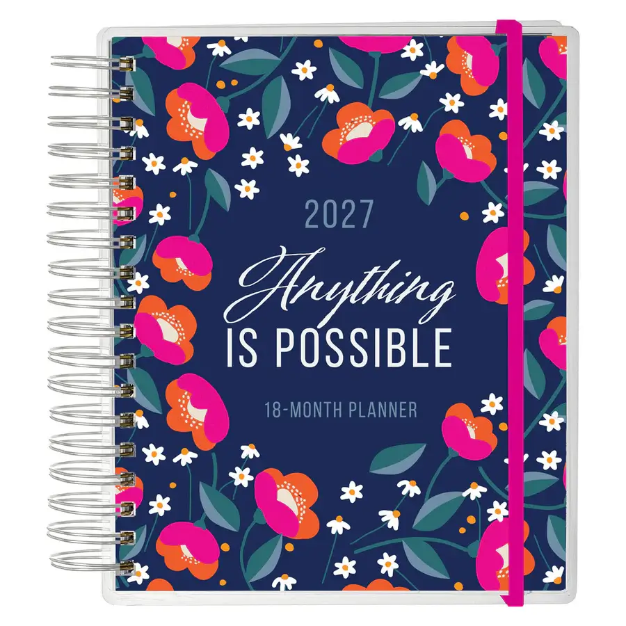 2027 Diary - 18-Month Planner for Women - Anything Is Possible - Wirebound