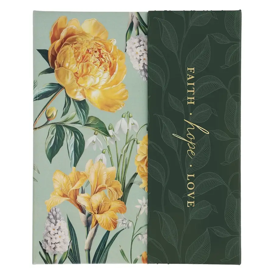 A5 Weekly Memo Pad Planner Set with Magnetic Closure - Faith Hope Love